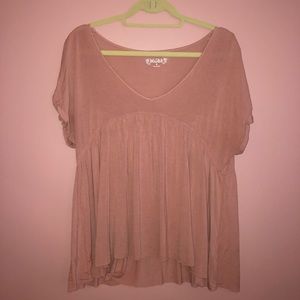 Pink babydoll top